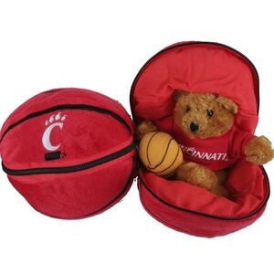 New University of Cincinnati Bearcats Basketball Bear Plush NWT